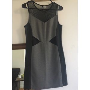 Black and grey dress
